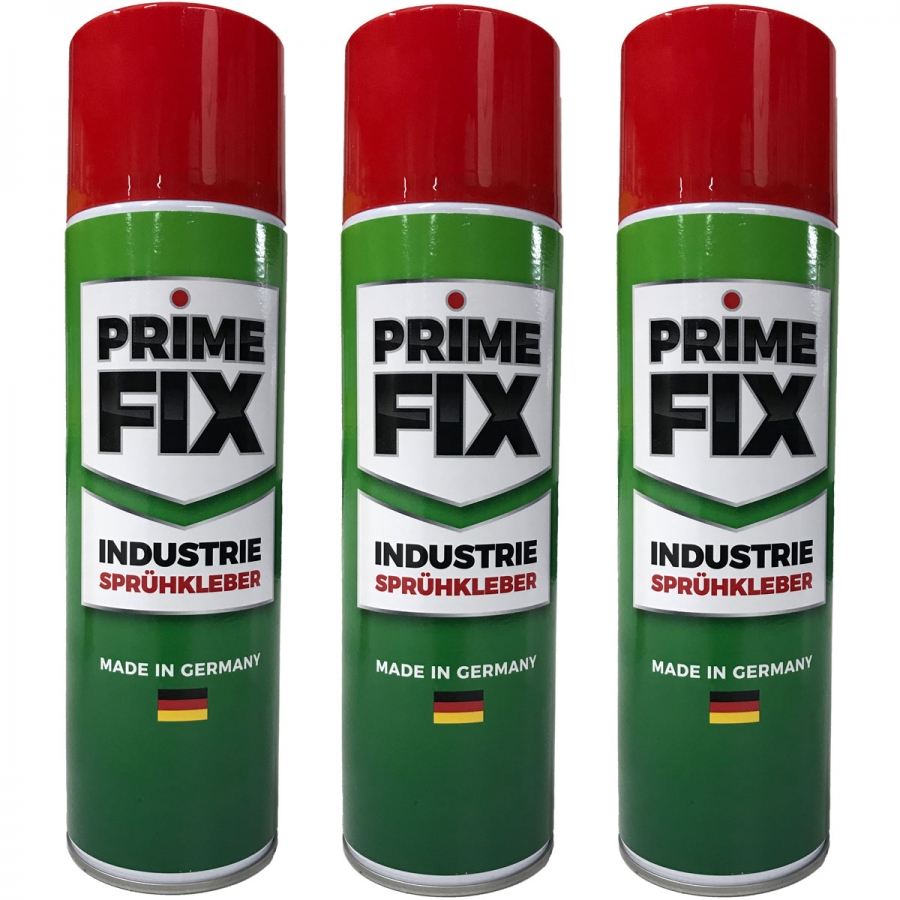 Prime Fix - Die Marke deines Vertrauens - 3 x Prime FIX Sprühkleber 500ml